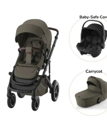 Britax Römer Smile 5z Lux Kombivogn Og Baby-safe Core Autostol Urban Olive Space Black