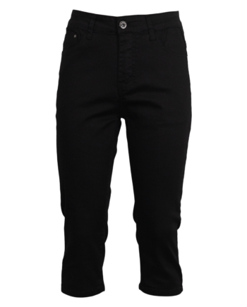 Bs Jeans Dame Capri Black 36