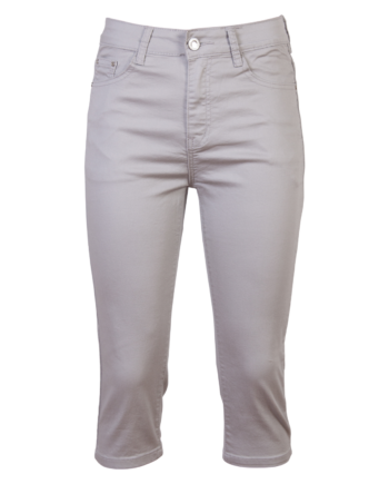 Bs Jeans Dame Capri Grå 44
