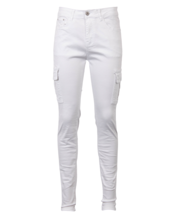 Bs Jeans Dame Cargobukser Hvid 44