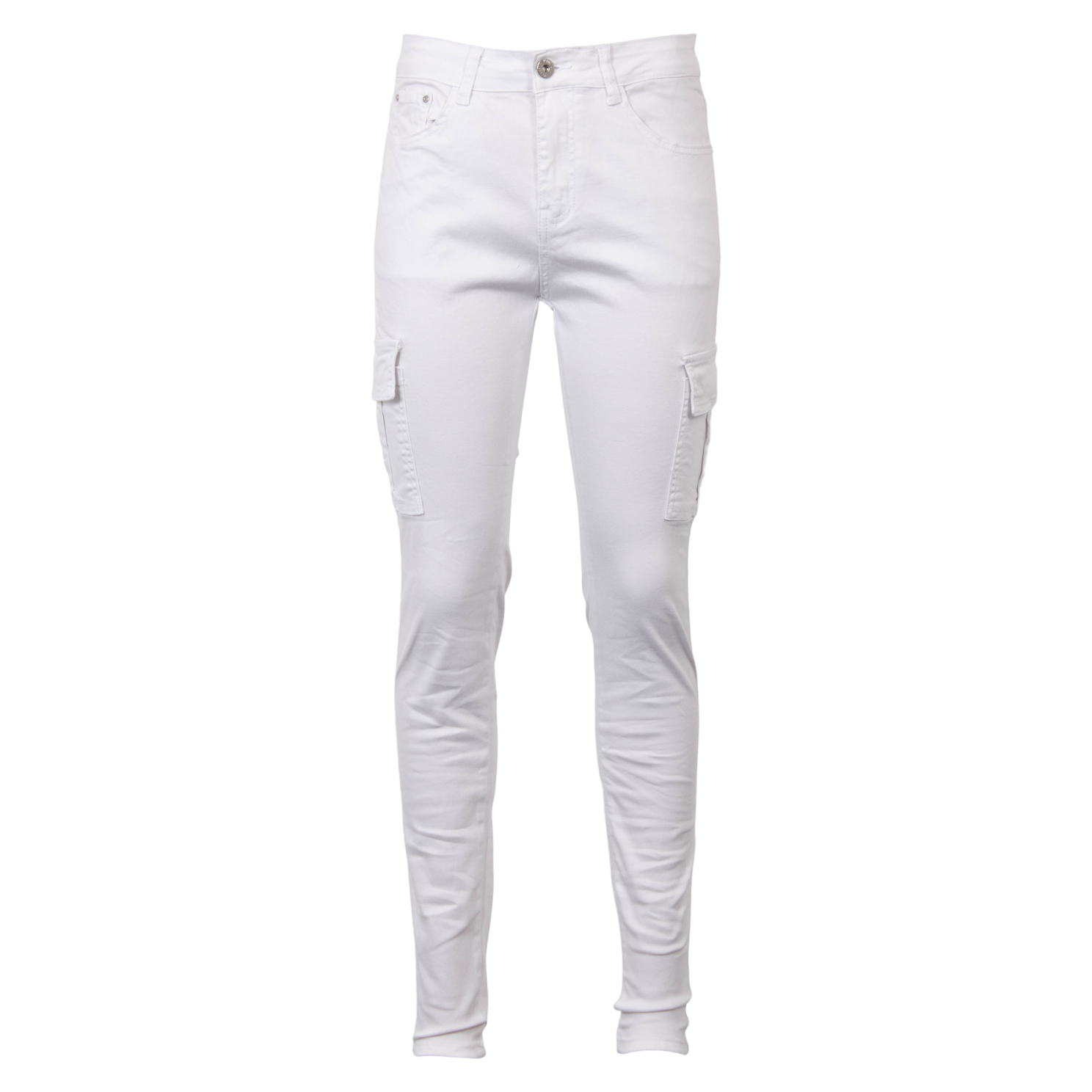 Bs Jeans Dame Cargobukser Hvid 44