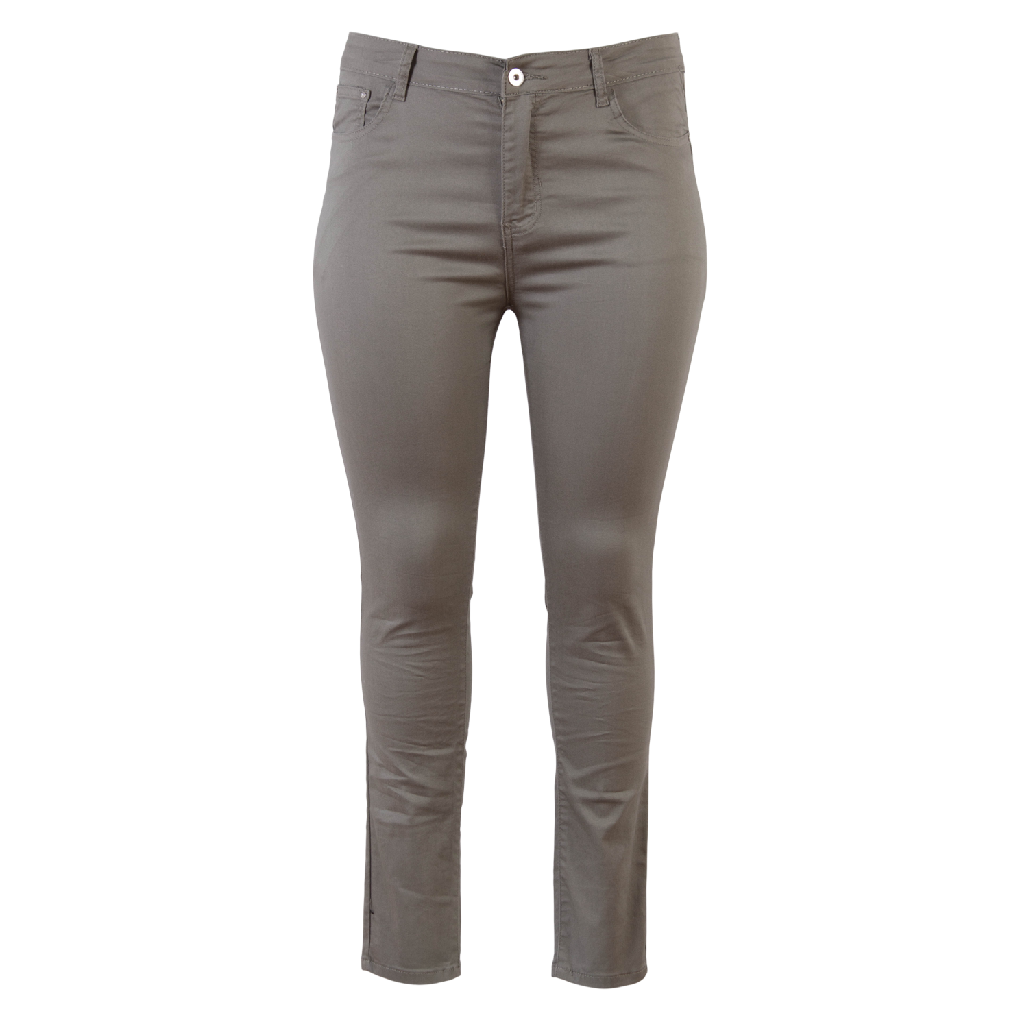 Bs Jeans Dame Jeans Plus Size Khaki 50