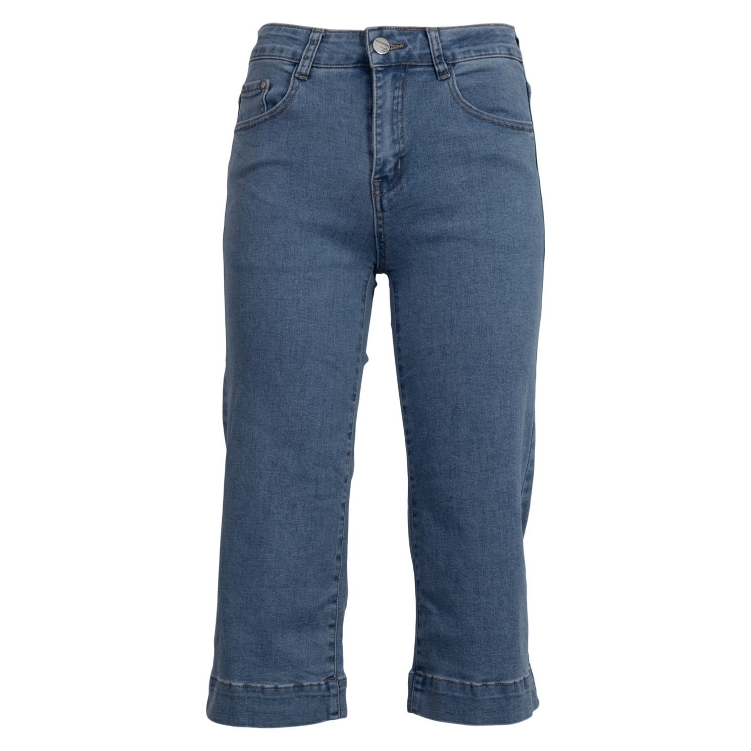 Bs Jeans Line Dame Capri Stretch Denim 36