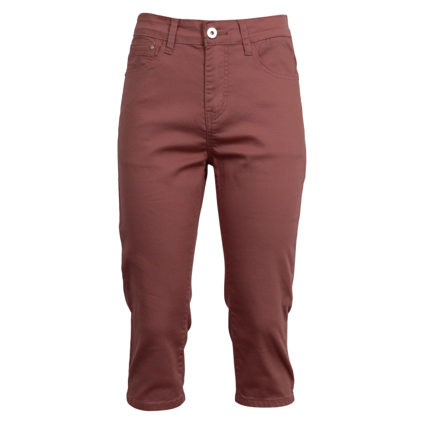 Bs Jeans Ronja Dame Capri    Stretch Rose 36