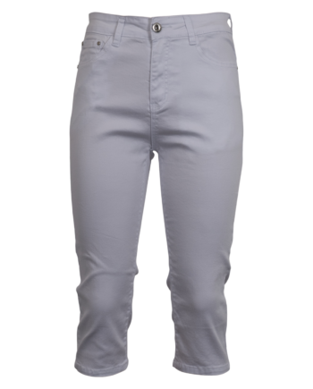 Bs Jeans Ronja Dame Capri    Stretch White 36
