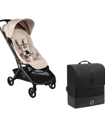Bugaboo Butterfly   Klapvogn Inkl  Transporttaske Black Desert Taupe