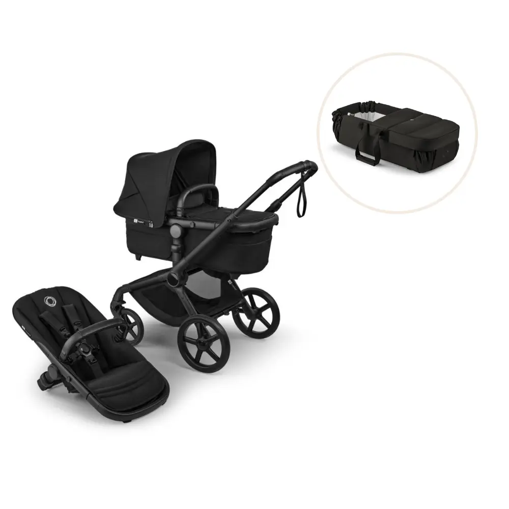 Bugaboo Fox Renew Kombivogn Med Babynest Black