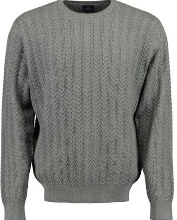 Cabel Knit Halfzip