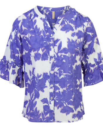 Cassiopeia Dame Skjorte Plus Size Purple Combi