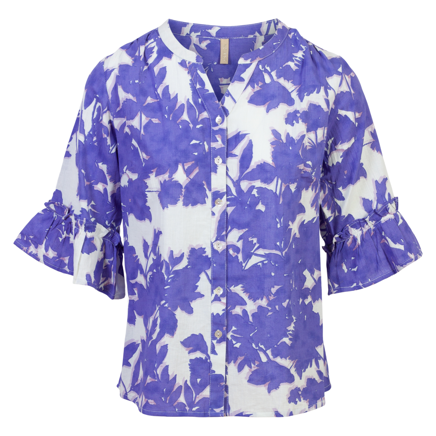 Cassiopeia Dame Skjorte Plus Size Purple Combi