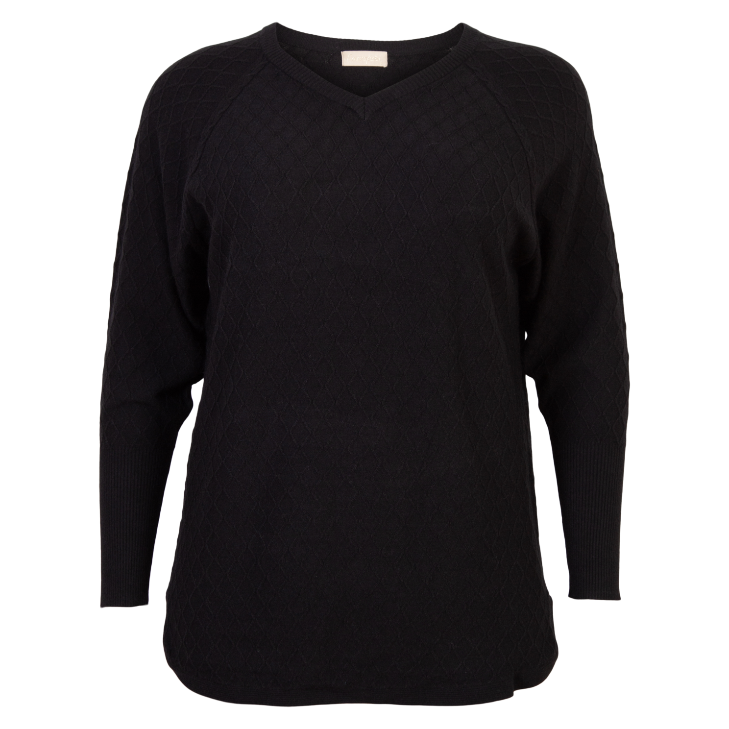 Cassiopeia Tinetta Dame Bluse Plus Size Black