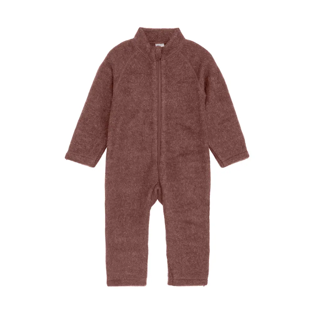 Celavi Blød Uld Heldragt Marron 100