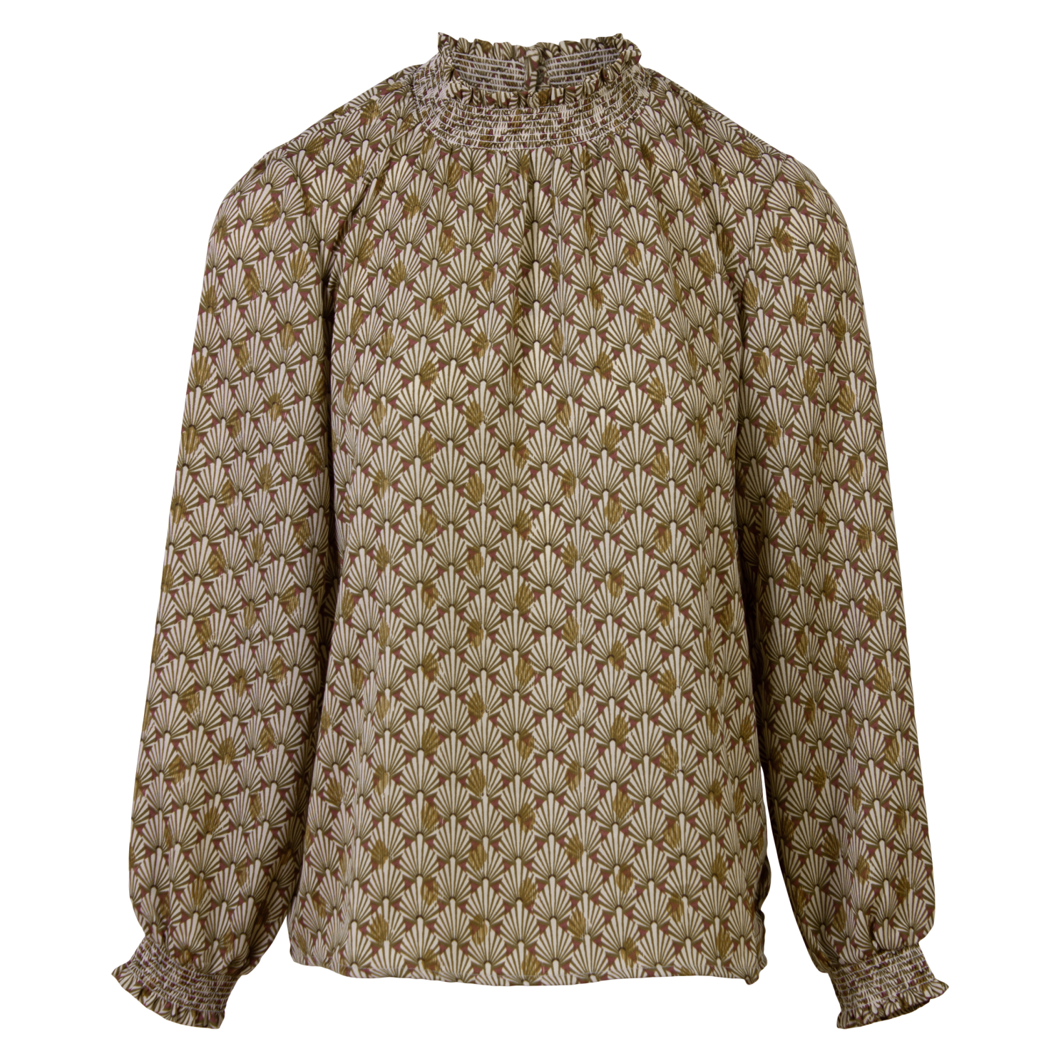 Chacha Dame Bluse Brown