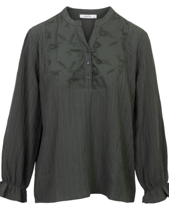 Chacha Dame Bluse Khaki