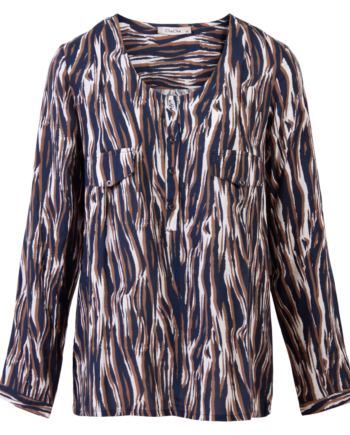 Chacha Dame Bluse Navy
