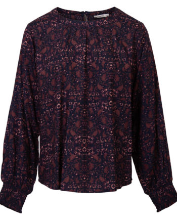 Chacha Dame Bluse Navy Red