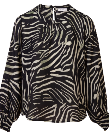 Chacha Dame Bluse Print   Blue