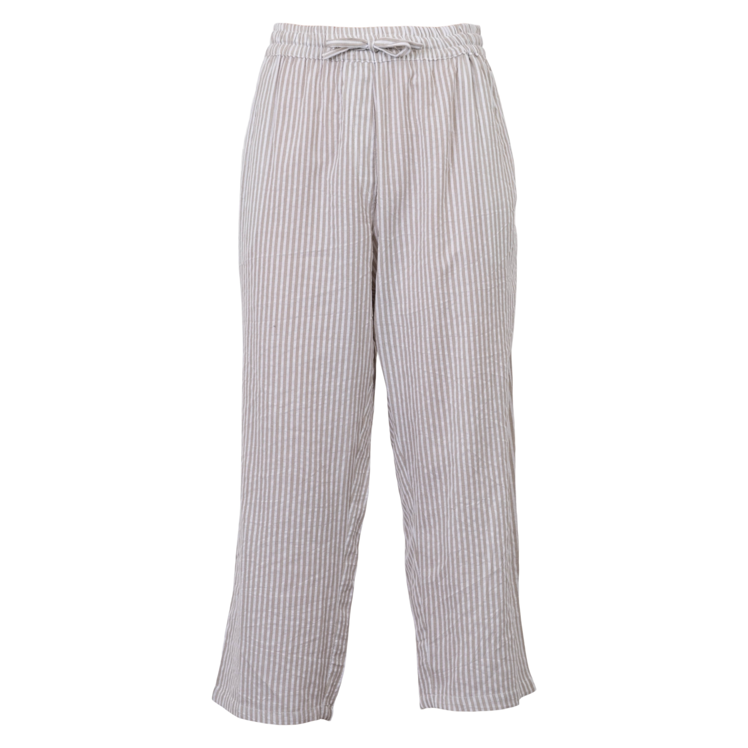 Chacha Dame Capri Beige White Stripe
