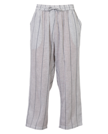 Chacha Dame Capri White Black Stripe