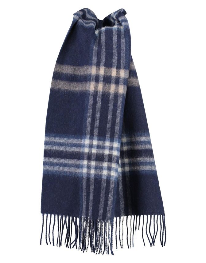 Checked Wool Scarf