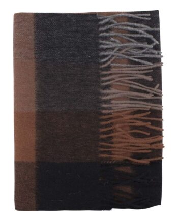 Checked Wool Scarf