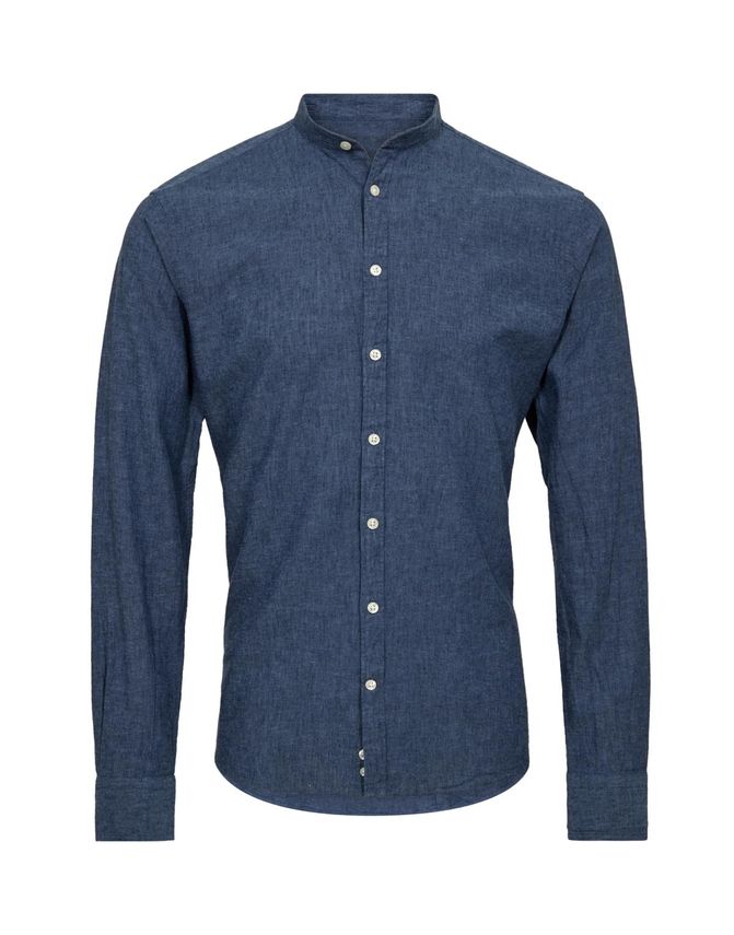 China Collar Linen     Shirt