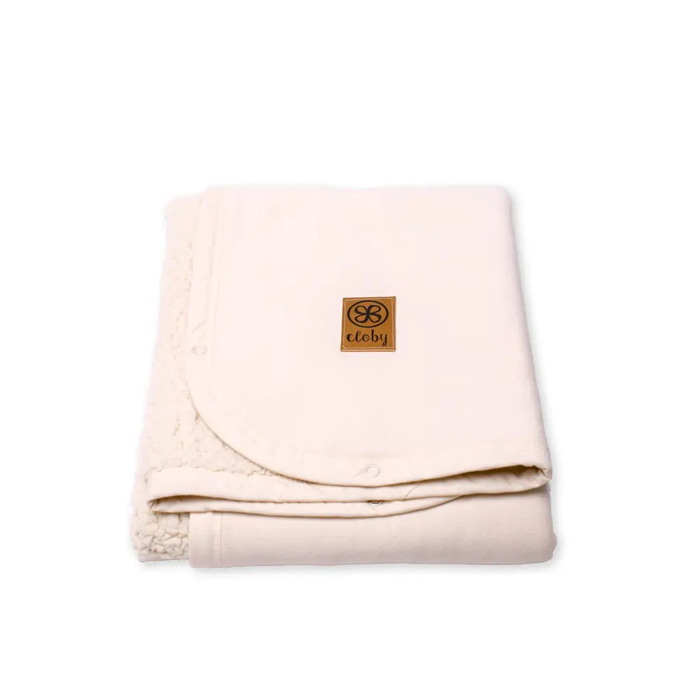 Cloby Teddy Blanket Off White