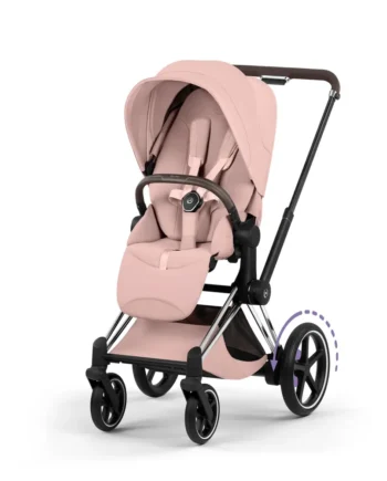 Cybex  -priam Klapvogn Style Peach Pink Chrome Brown