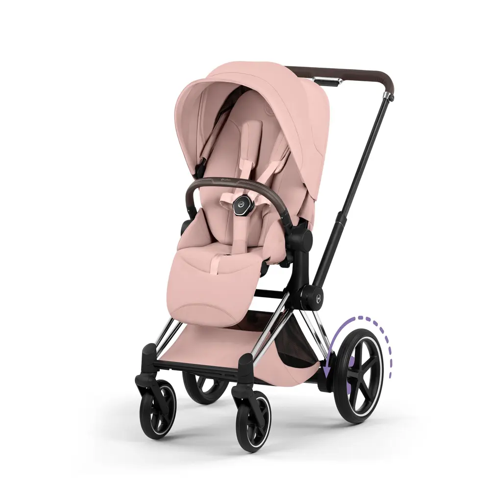 Cybex -priam Klapvogn Style Peach Pink Chrome Brown