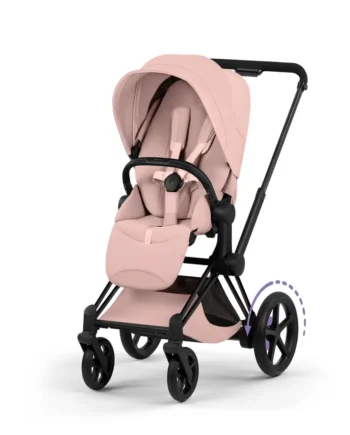 Cybex  -priam Klapvogn Style Peach Pink Matt Black
