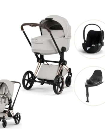 Cybex Priam Style Kombivogn Inkl  Cloud   Plus Og Base   City Grey Rosegold