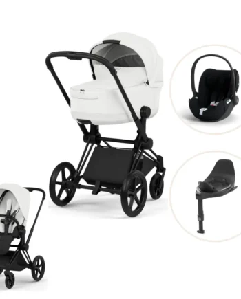 Cybex Priam Style Kombivogn Inkl  Cloud   Plus Og Base   Off White Matt Black
