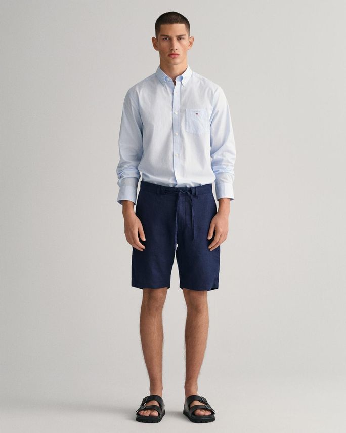 D2  Relaxed Linen Ds Shorts In