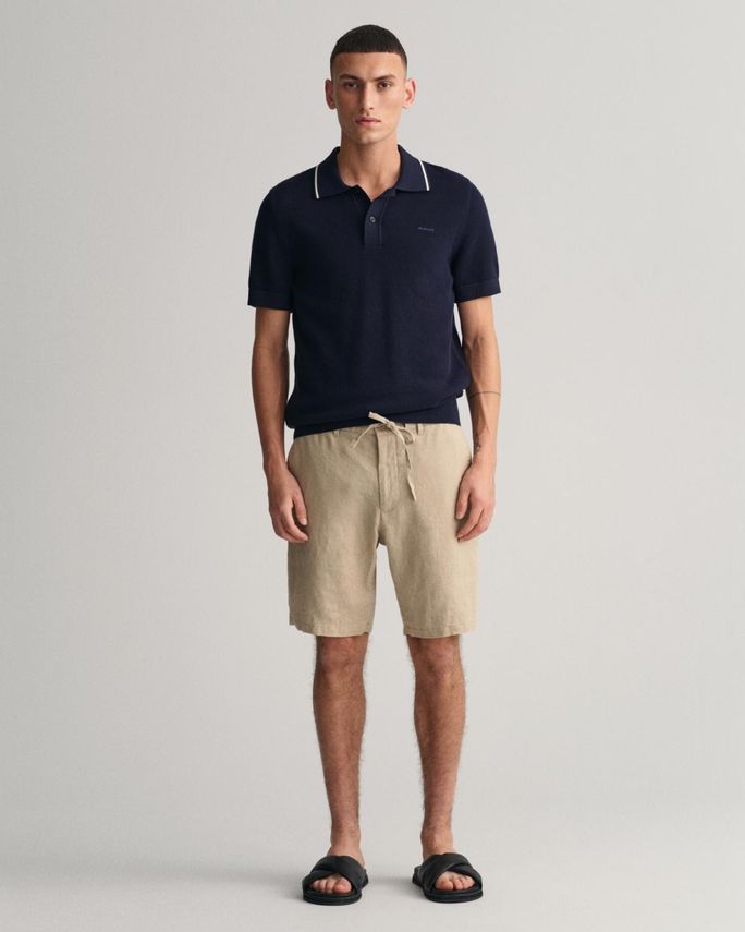 D2  Relaxed Linen Ds Shorts In