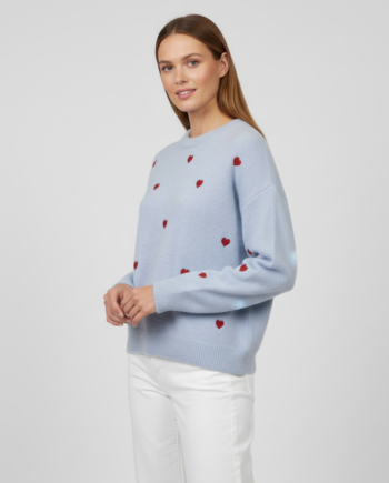 Dame Striktrøje Bleu One Size