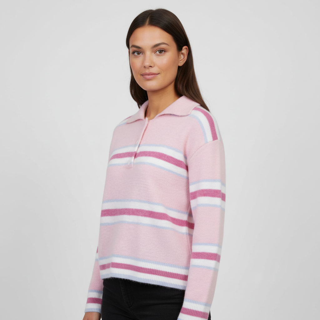 Dame Striktrøje Rose One Size
