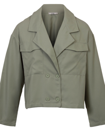 Dame Trenchcoat Lysegrøn