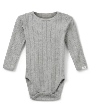 Dicte Langærmet Body Grey Mel 80