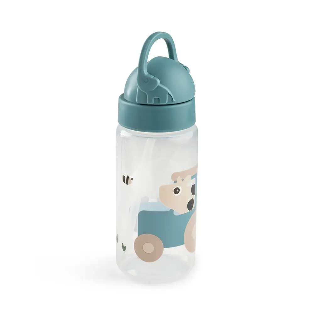 Drikkedunk Sugerør Tiny Farm Blå 350 Ml