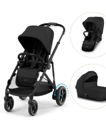 -gazelle Søskendevogn Moon Black