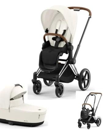 -priam Kombivogn Off White Chrome Brown