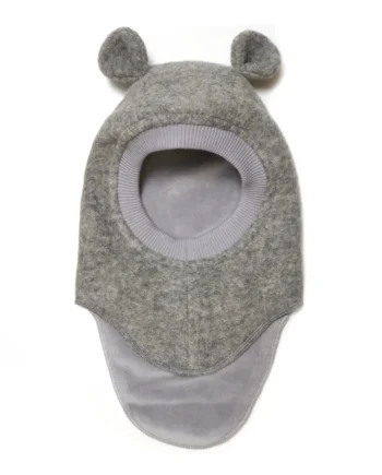Elefanthue    ører Blød Uld Medium Grey Melange 12-24 Mdr