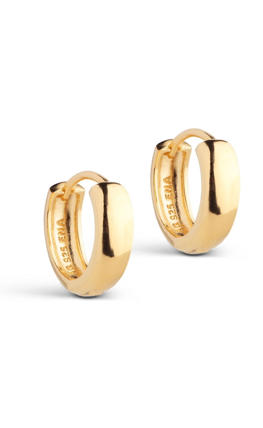 Enamel Copenhagen øreringe Classic 15 Mm Gold Colour