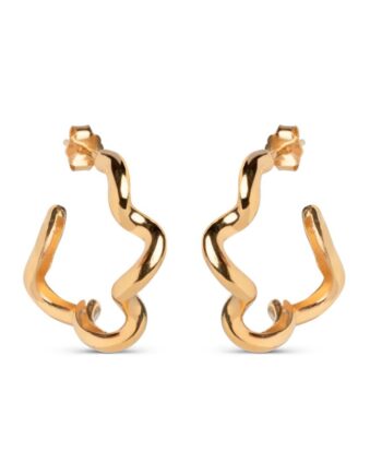 Enamel Copenhagen øreringe Curly Gold Colour