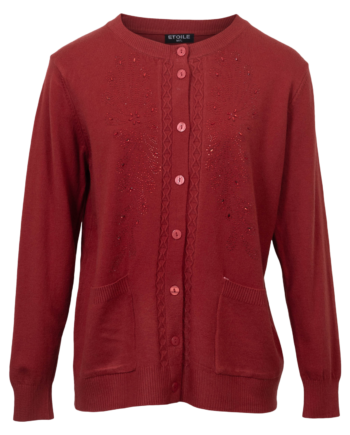 Etoile Dame Cardigan Rød