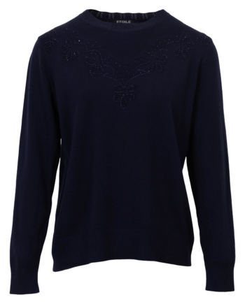 Etoile Dame Striktrøje Navy
