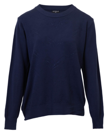 Etoile Dame Striktrøje Navy