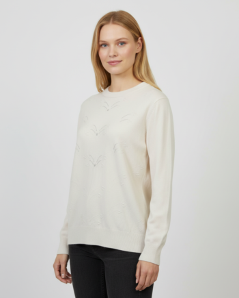 Etoile Dame Striktrøje Offwhite