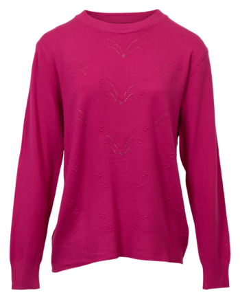 Etoile Dame Striktrøje Pink