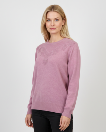 Etoile Dame Striktrøje Pink